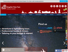 Tablet Screenshot of mongolianvisiontours.com